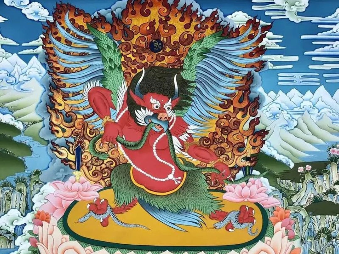 God of Tibet: Garuda, Sky Deities, and Protector Myths