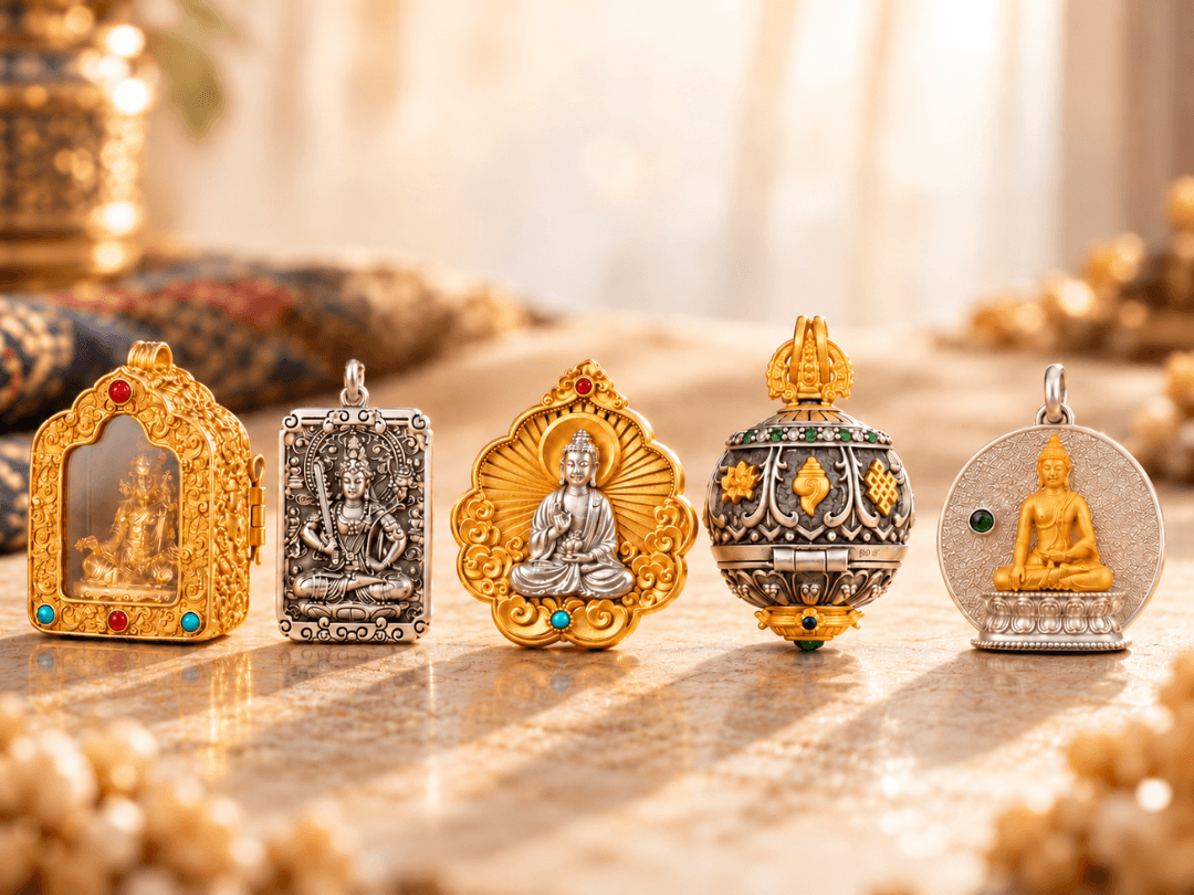 Compare Buddha Pendant Necklaces by Design and Finish