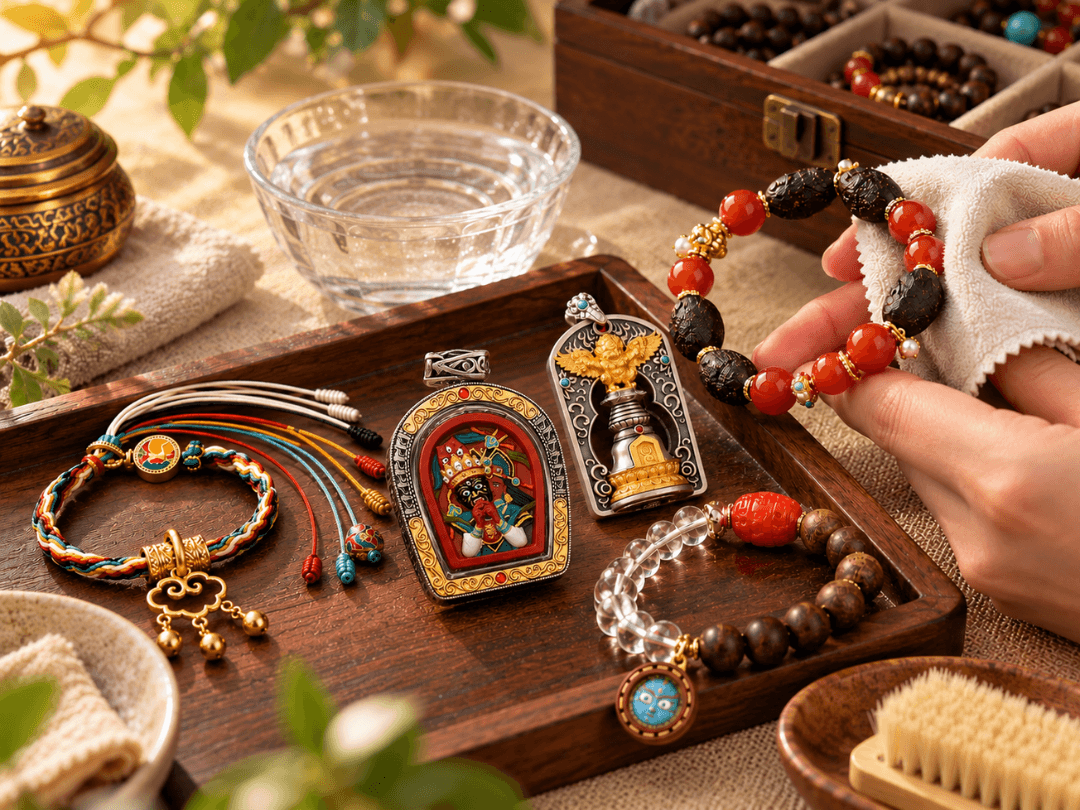 How to Care for Tibetan Buddhist Jewelry: Cleaning, Storage & Respectful Handling