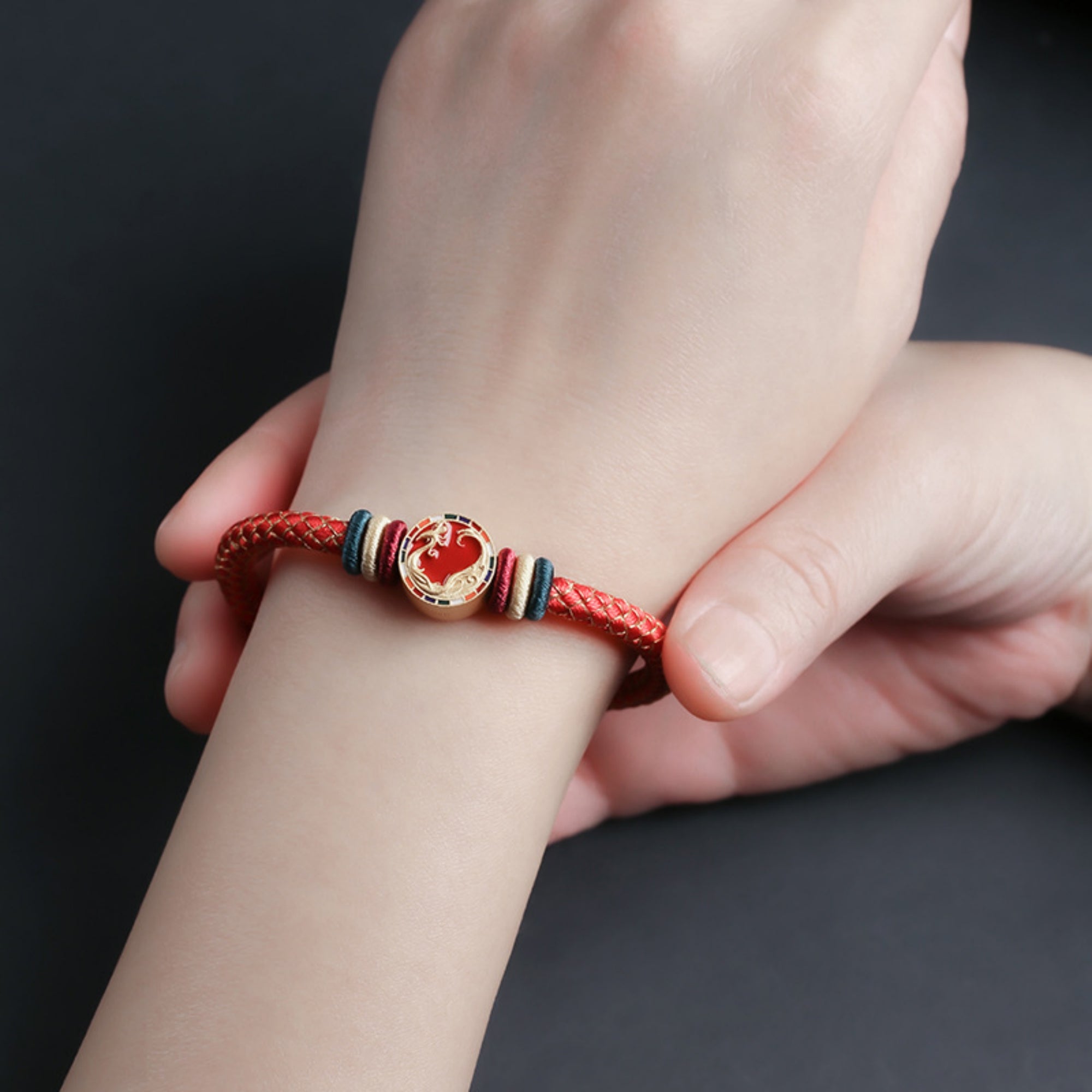 Celestial Guardians Five Elements Cotton Cord Bracelet