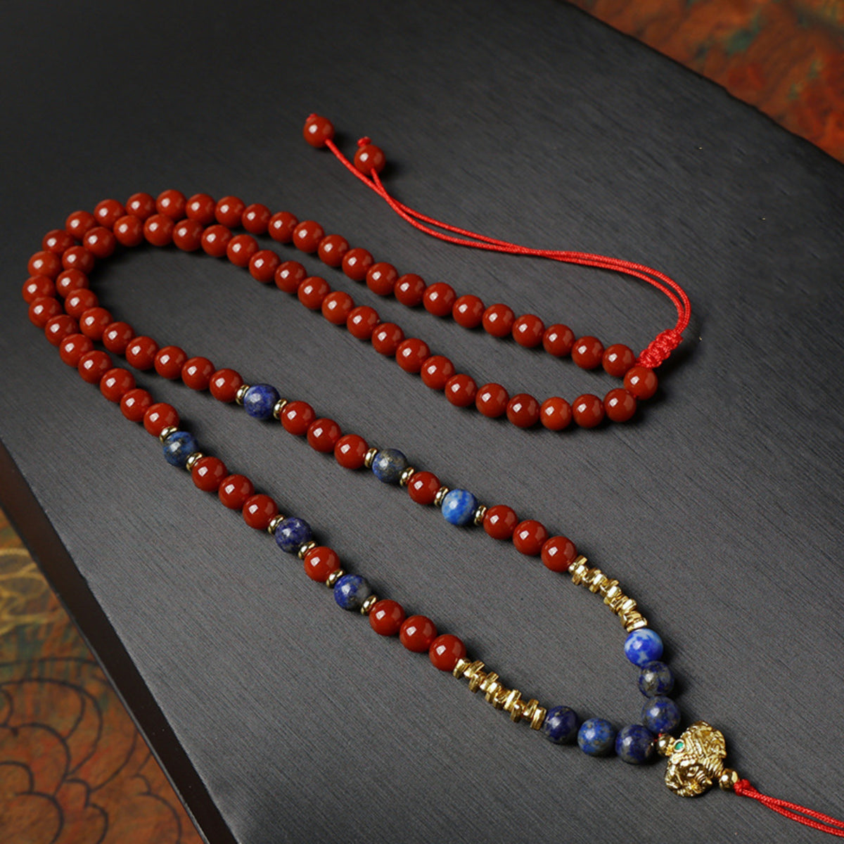Carnelian & Lapis Lazuli Thangka Pendant Replacement Chain