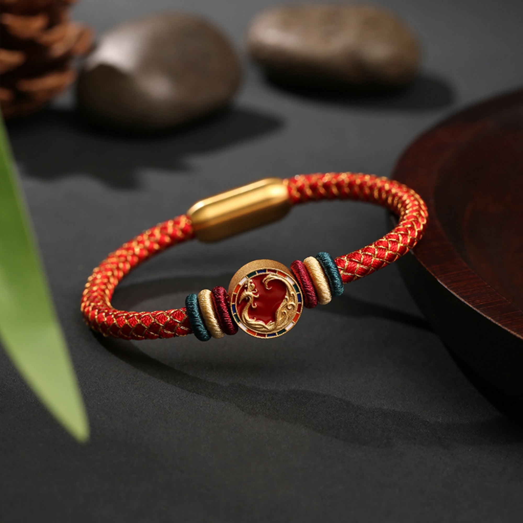Celestial Guardians Five Elements Cotton Cord Bracelet