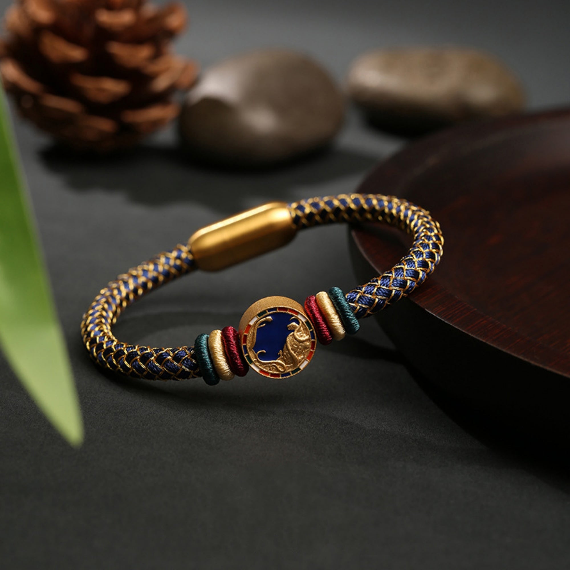 Celestial Guardians Five Elements Cotton Cord Bracelet