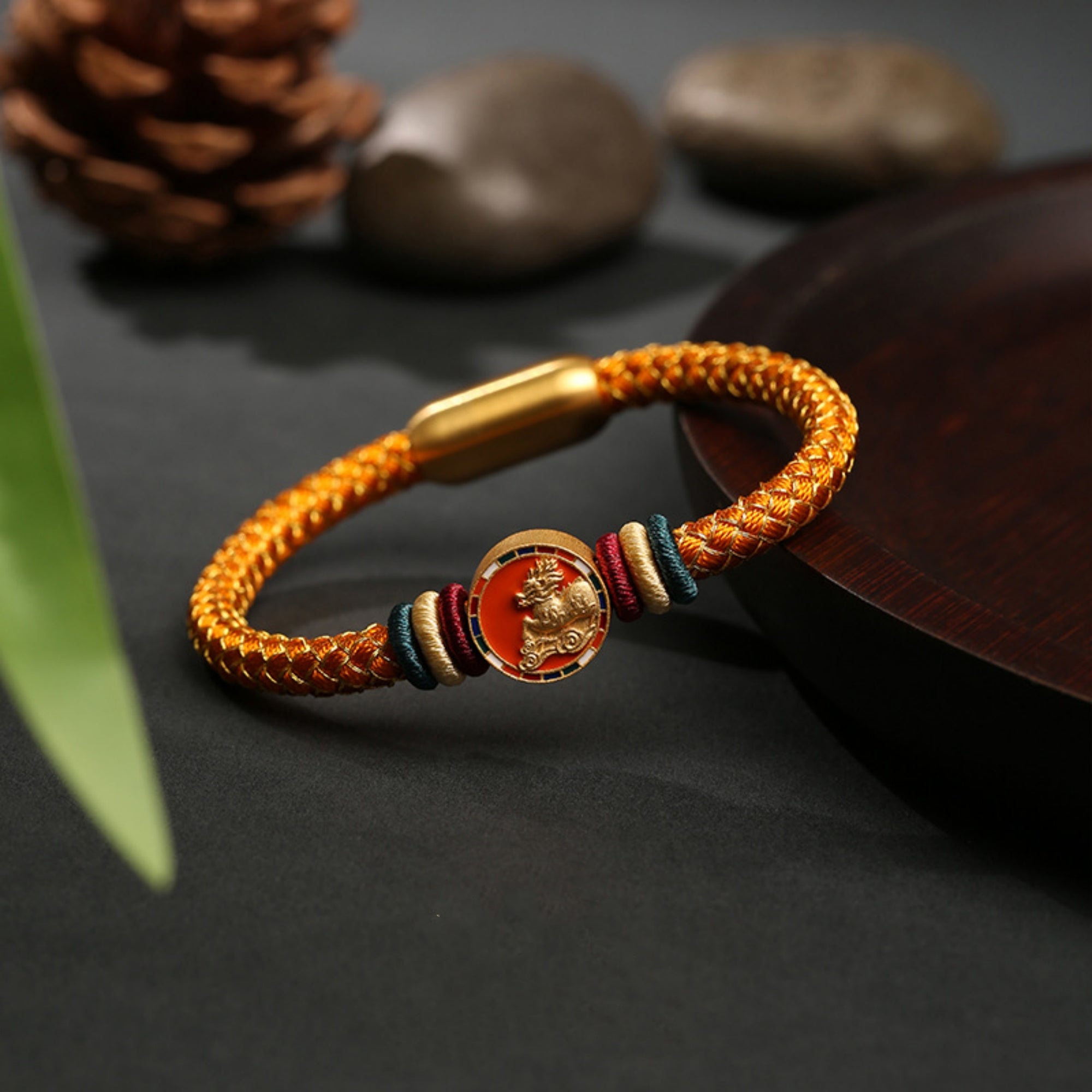 Celestial Guardians Five Elements Cotton Cord Bracelet