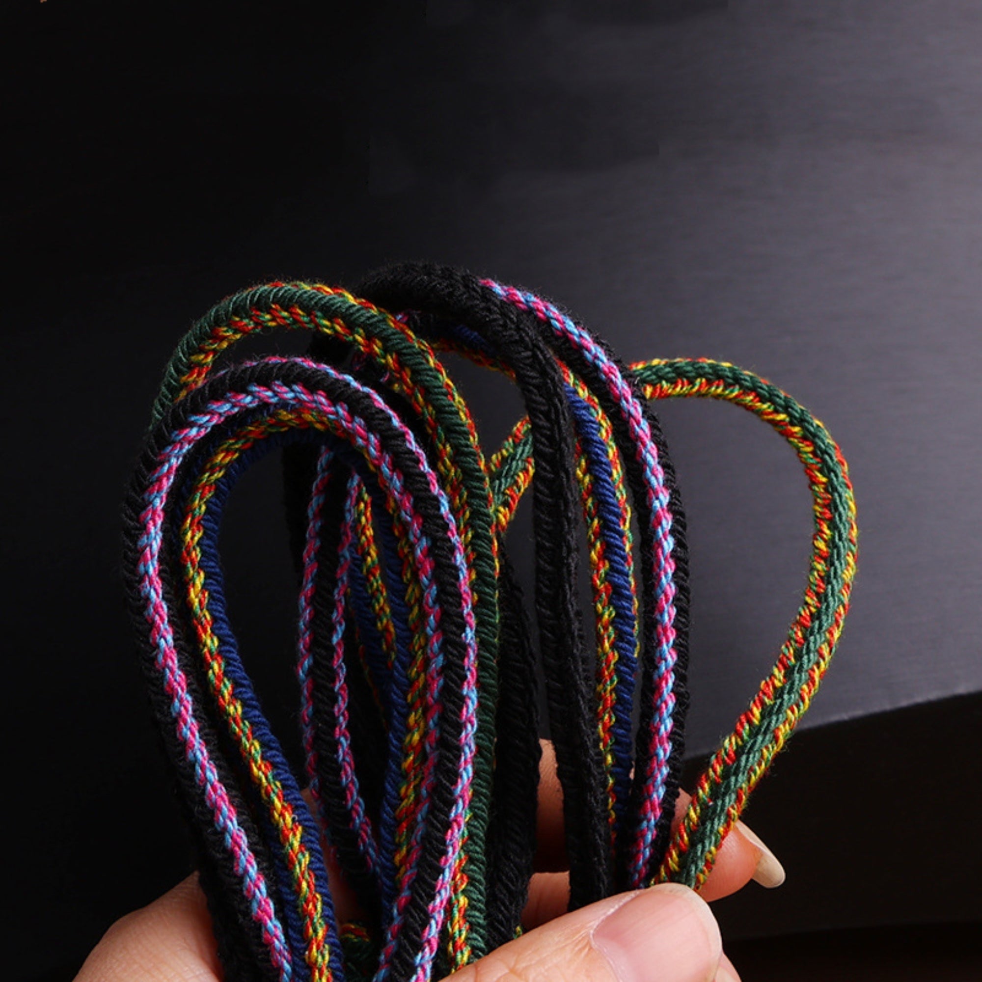 Handcrafted Minimalist Cotton Cord Thangka Pendant Replacement Chain