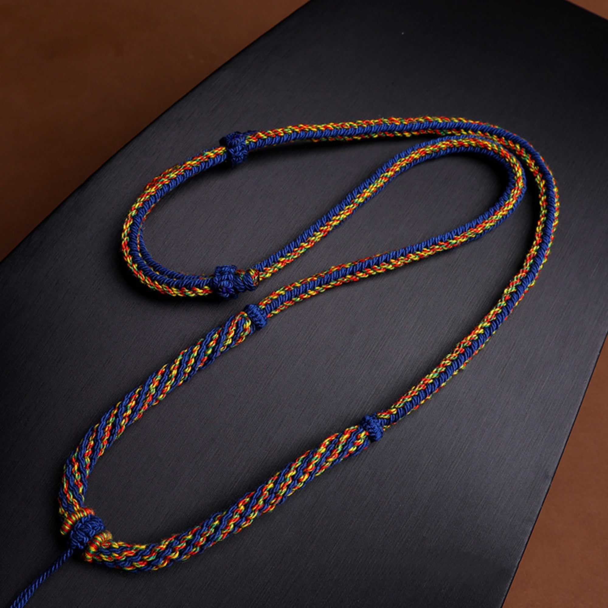 Handcrafted Minimalist Cotton Cord Thangka Pendant Replacement Chain