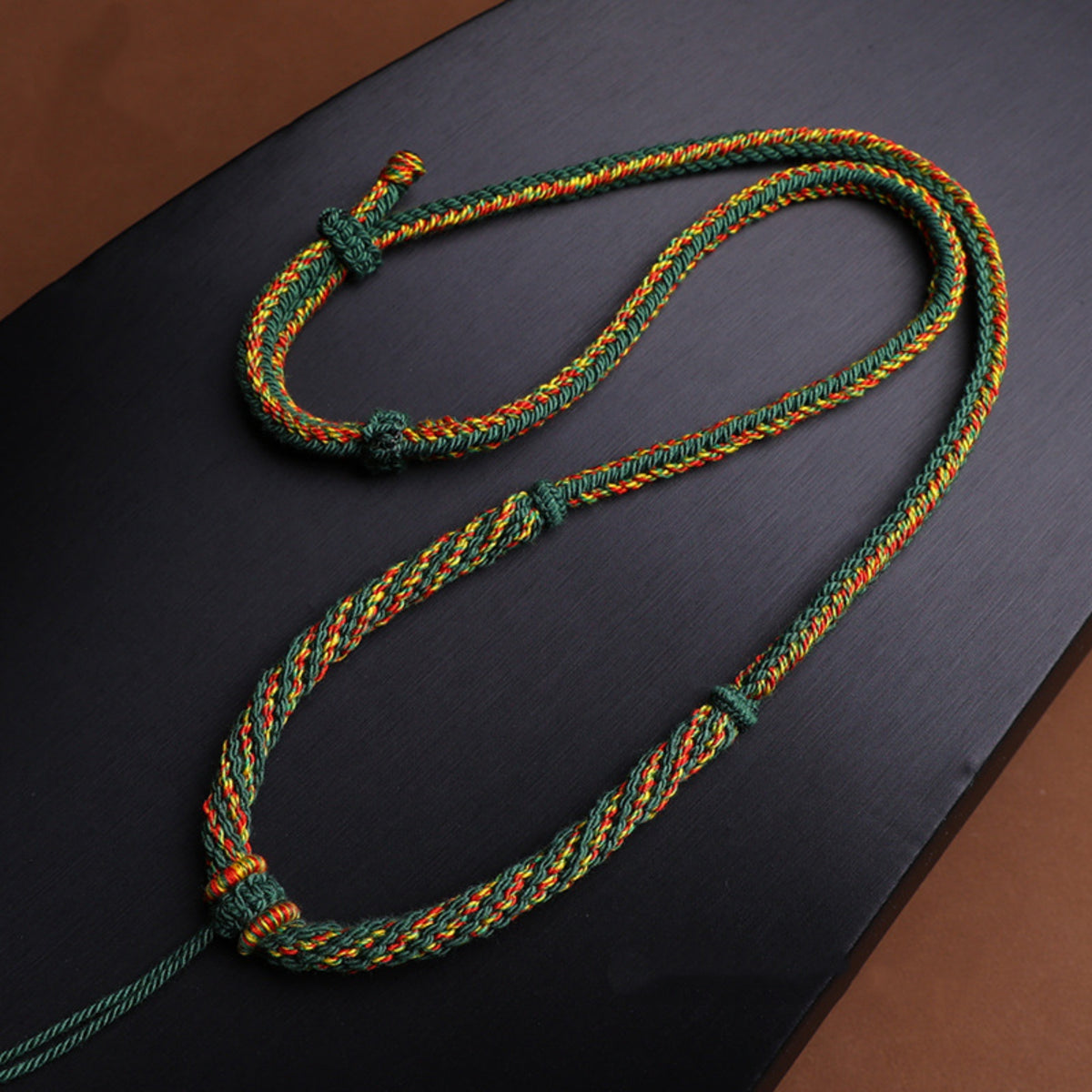 Handcrafted Minimalist Cotton Cord Thangka Pendant Replacement Chain