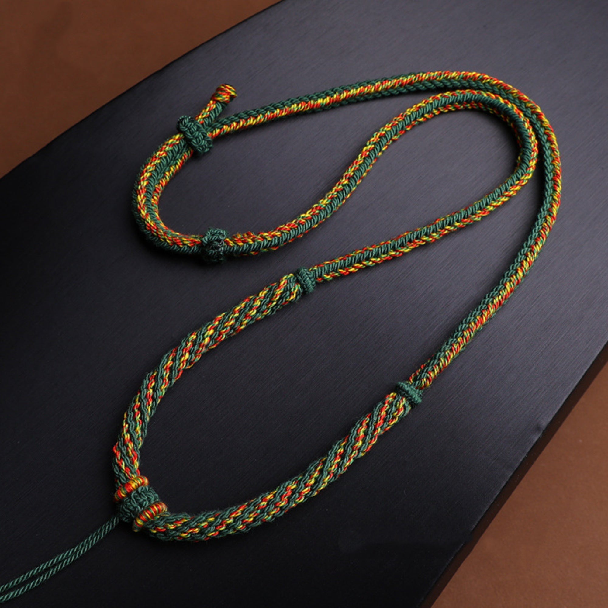 Handcrafted Minimalist Cotton Cord Thangka Pendant Replacement Chain