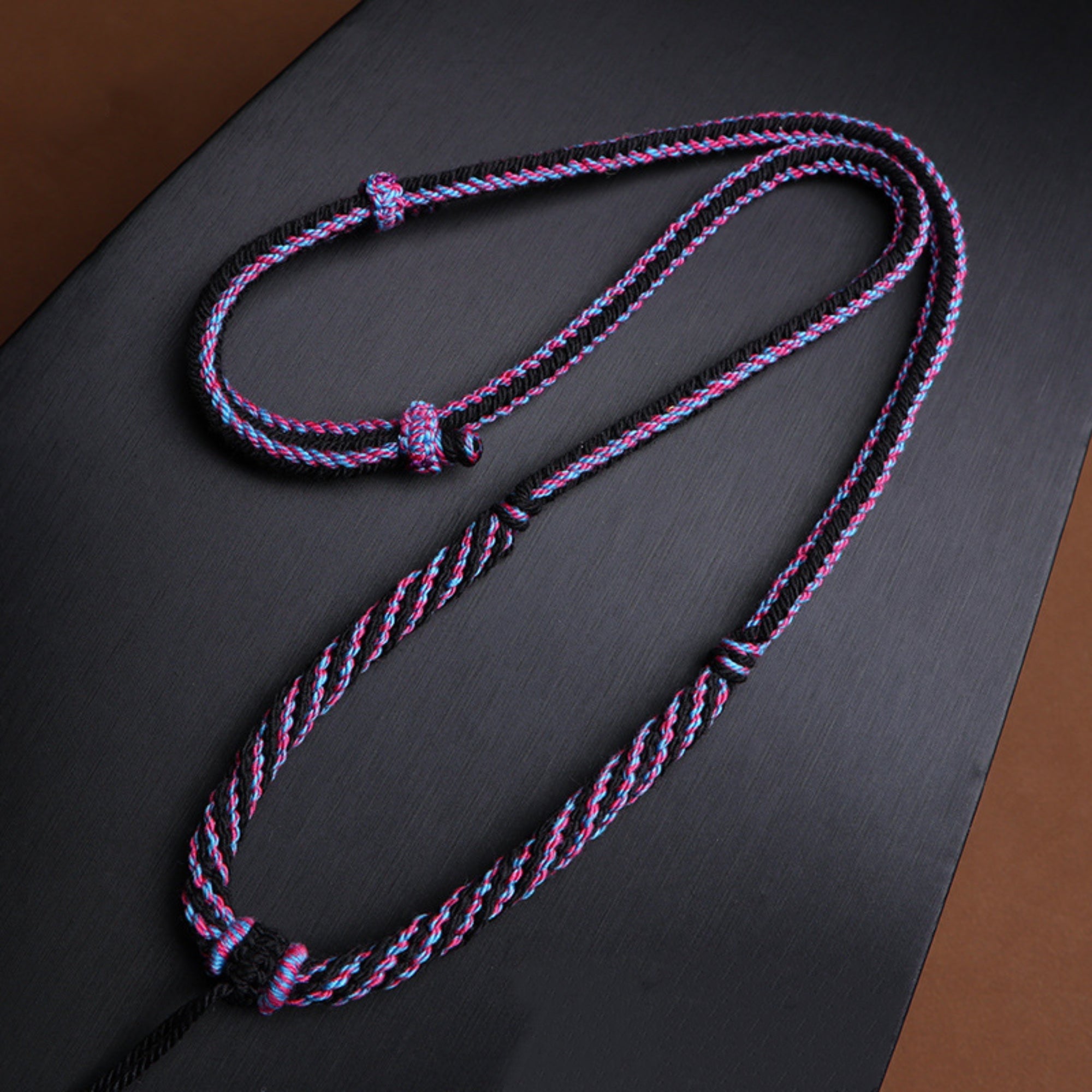 Handcrafted Minimalist Cotton Cord Thangka Pendant Replacement Chain
