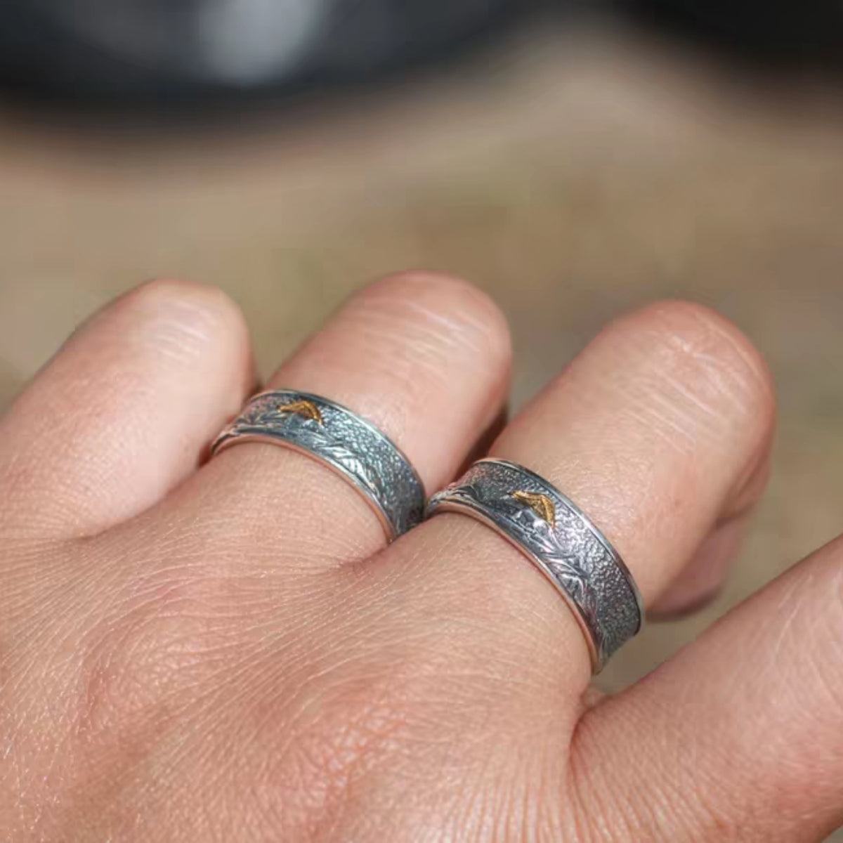 Handcrafted Tibetan S925 Sterling Silver Mount Kailash Adjustable Ring