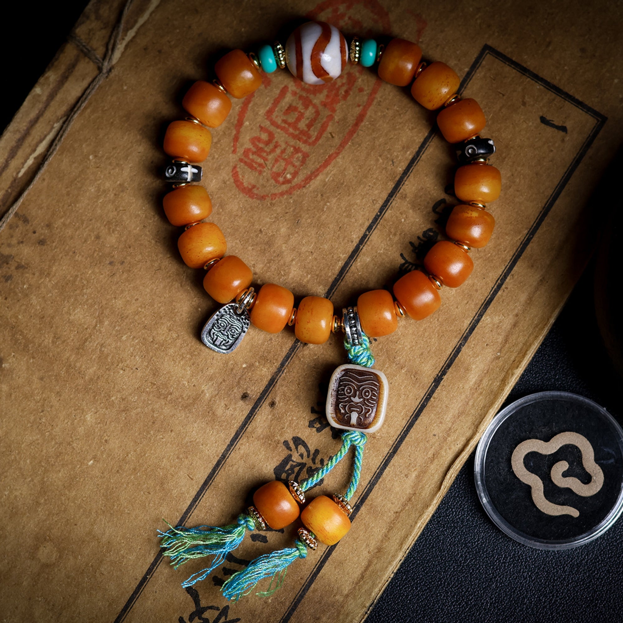 Handcrafted Tibetan Yak Bone Bead Zakiram Bracelet