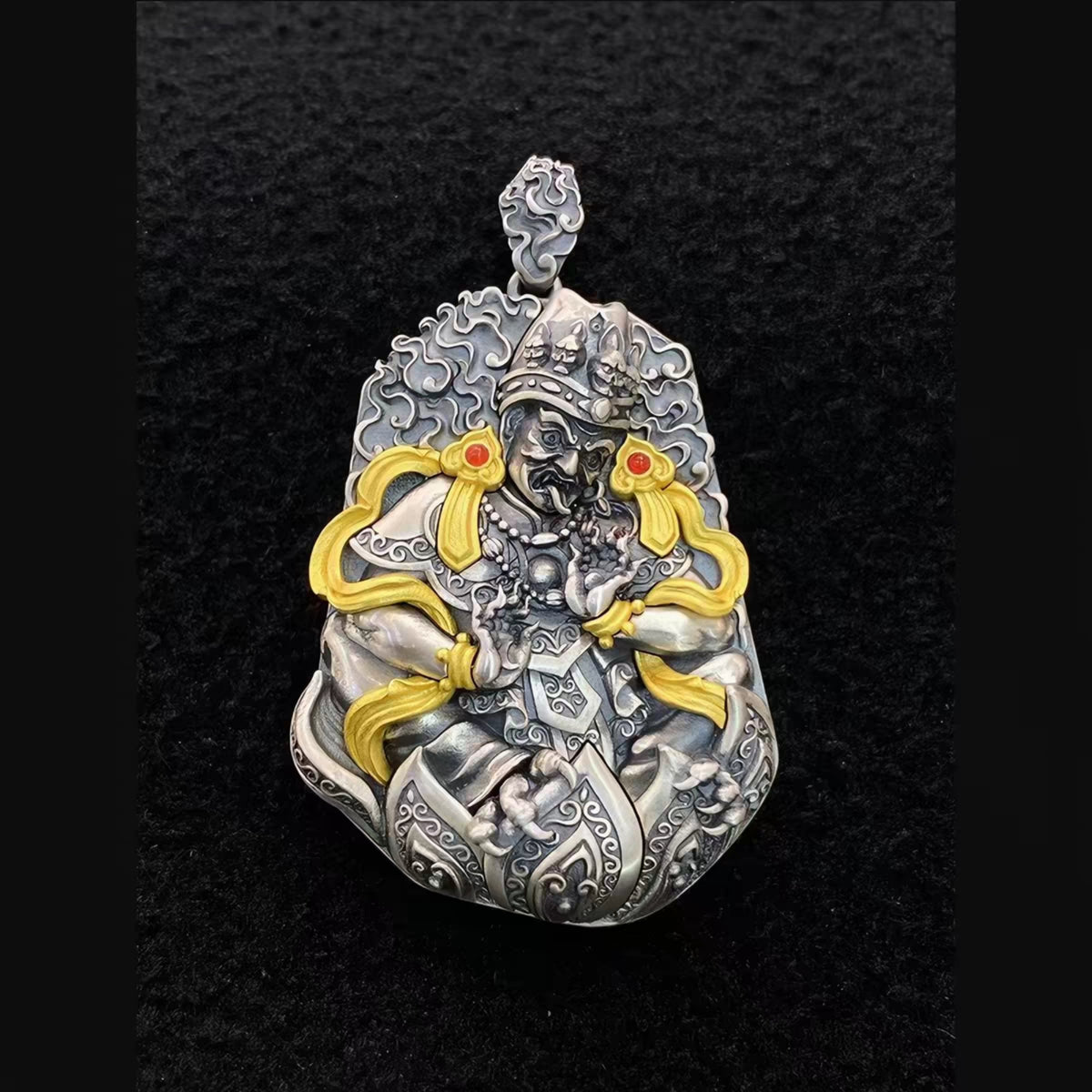 Handcrafted Tibetan Zaki Lhamo Pendant Necklace