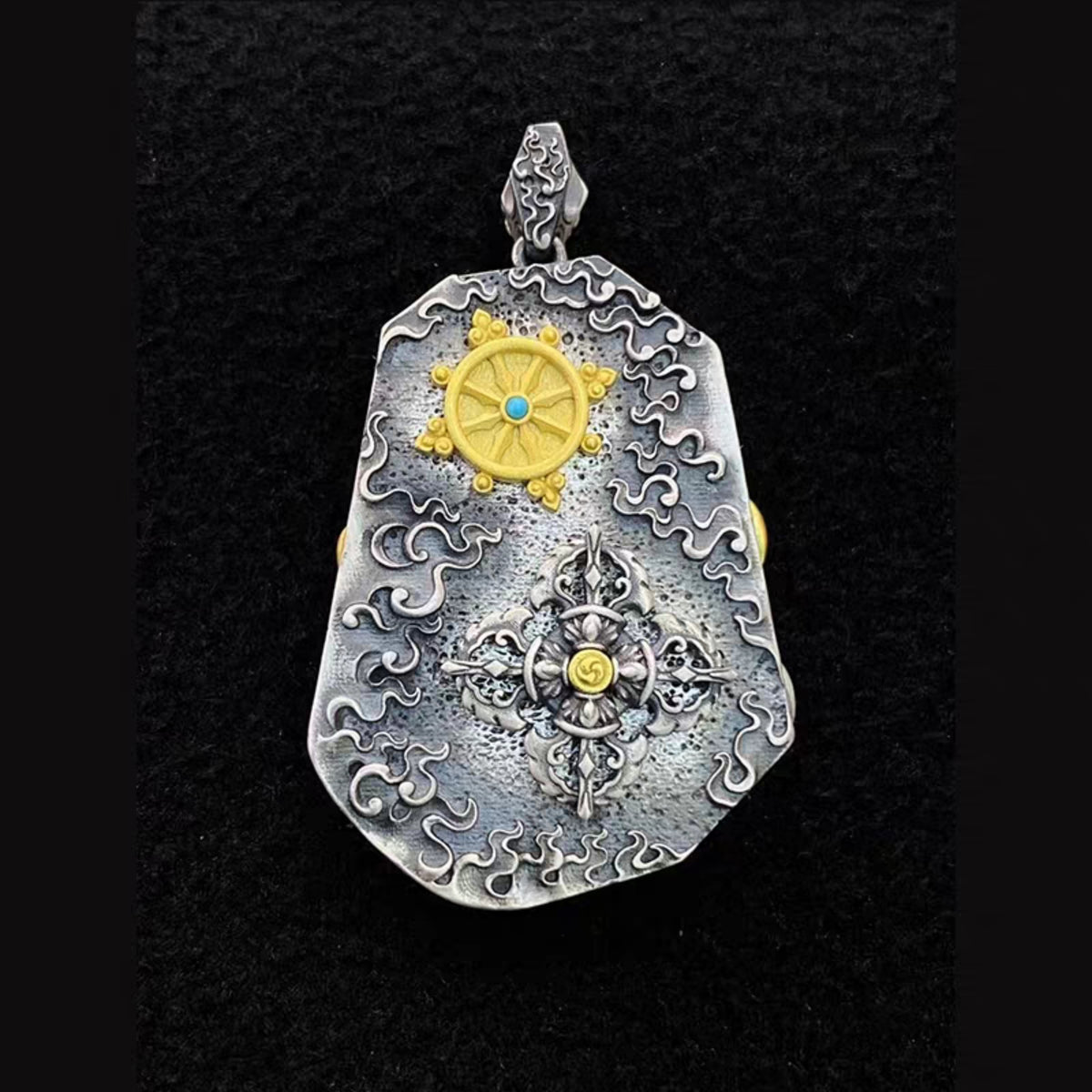 Handcrafted Tibetan Zaki Lhamo Pendant Necklace