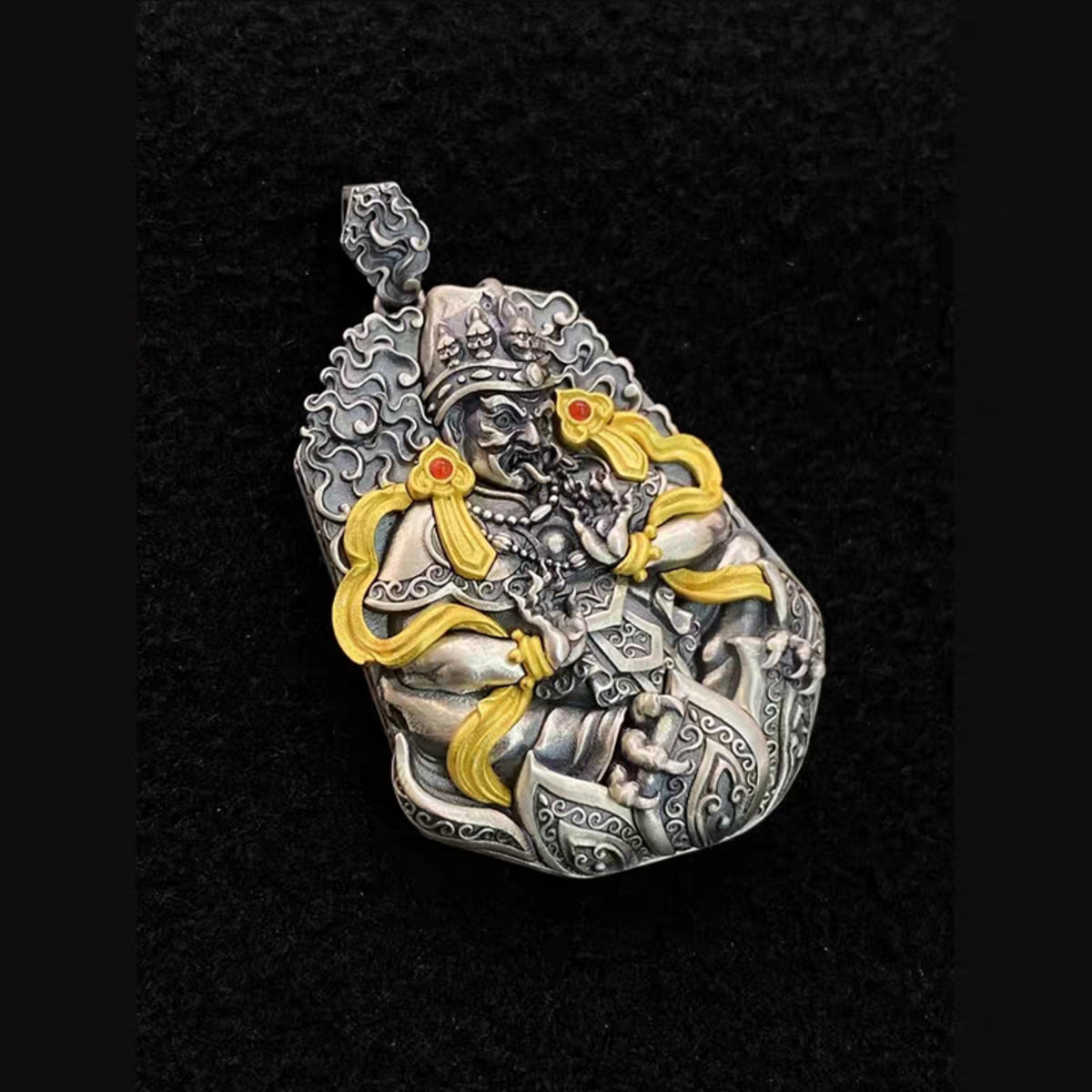 Handcrafted Tibetan Zaki Lhamo Pendant Necklace