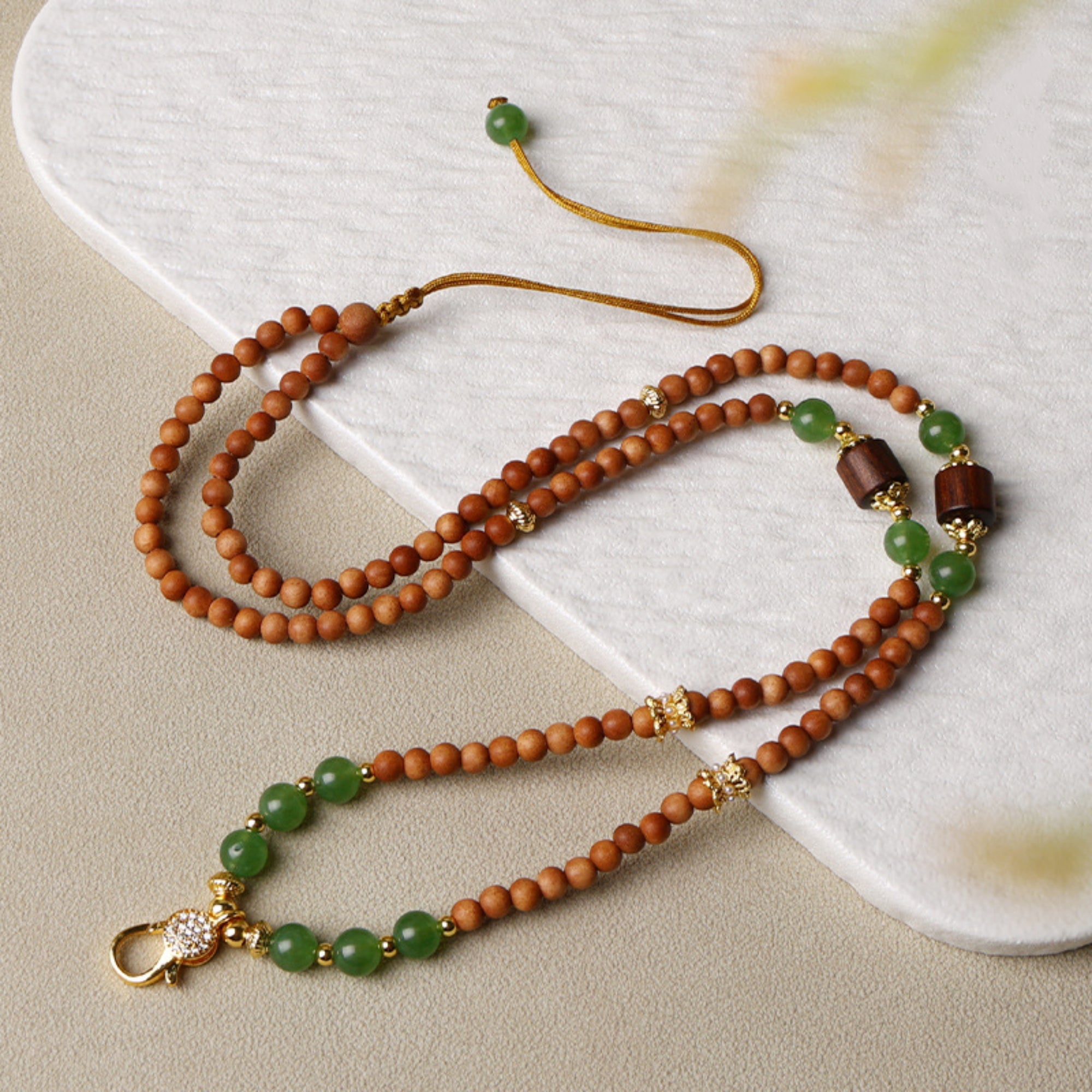 Sandalwood & Jade Thangka Pendant Replacement Chain