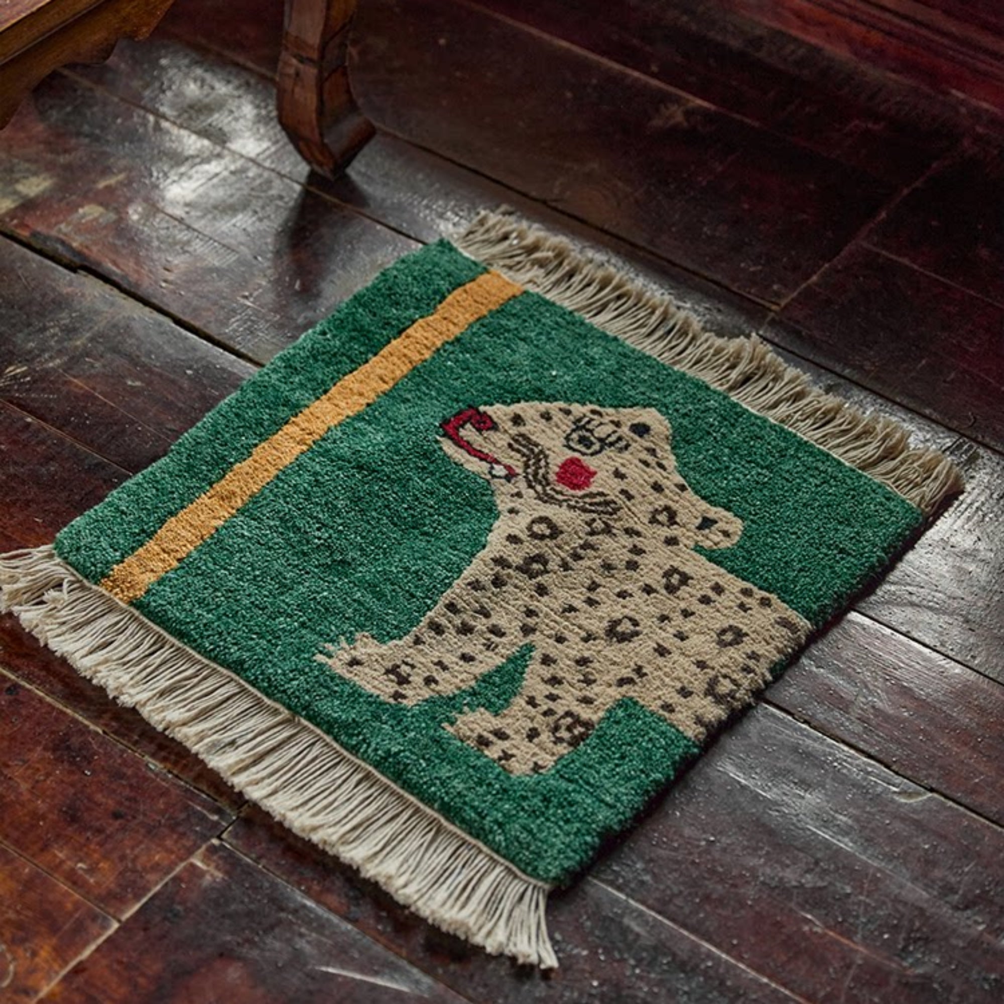 Snowland Animal Guardian Handmade Square Tibetan Wool Rug