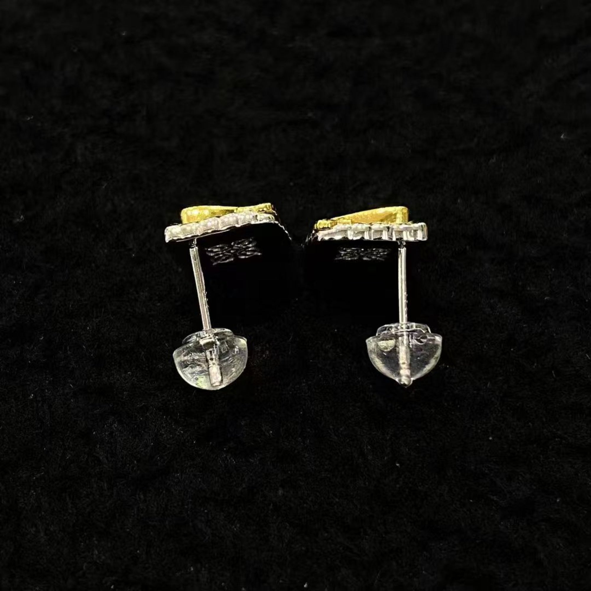 Tibetan-Style Sterling Silver Dzi Bead Stud Earrings — Vajra