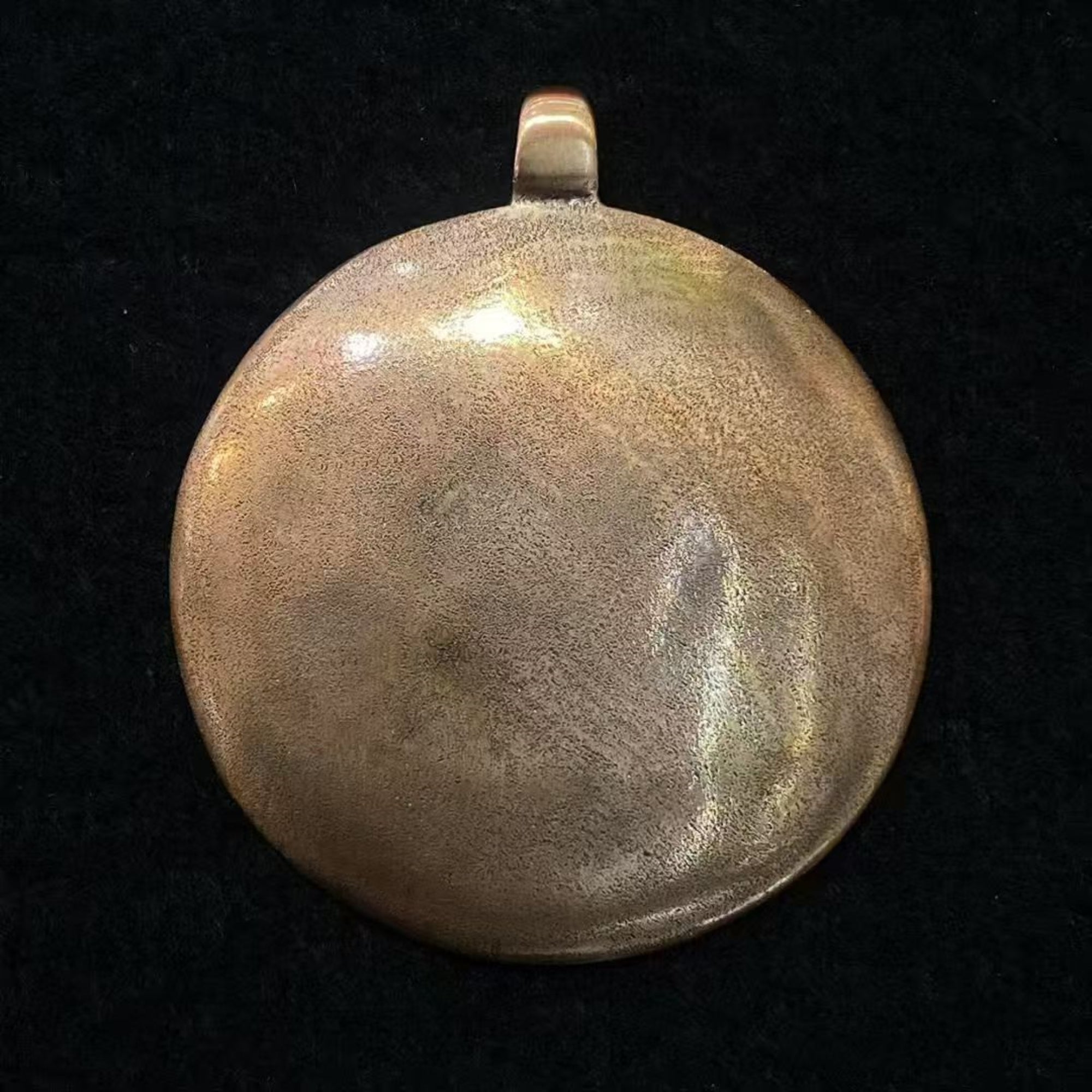 Tibetan Brass & Red Copper Nine-Palace Bagua Talisman