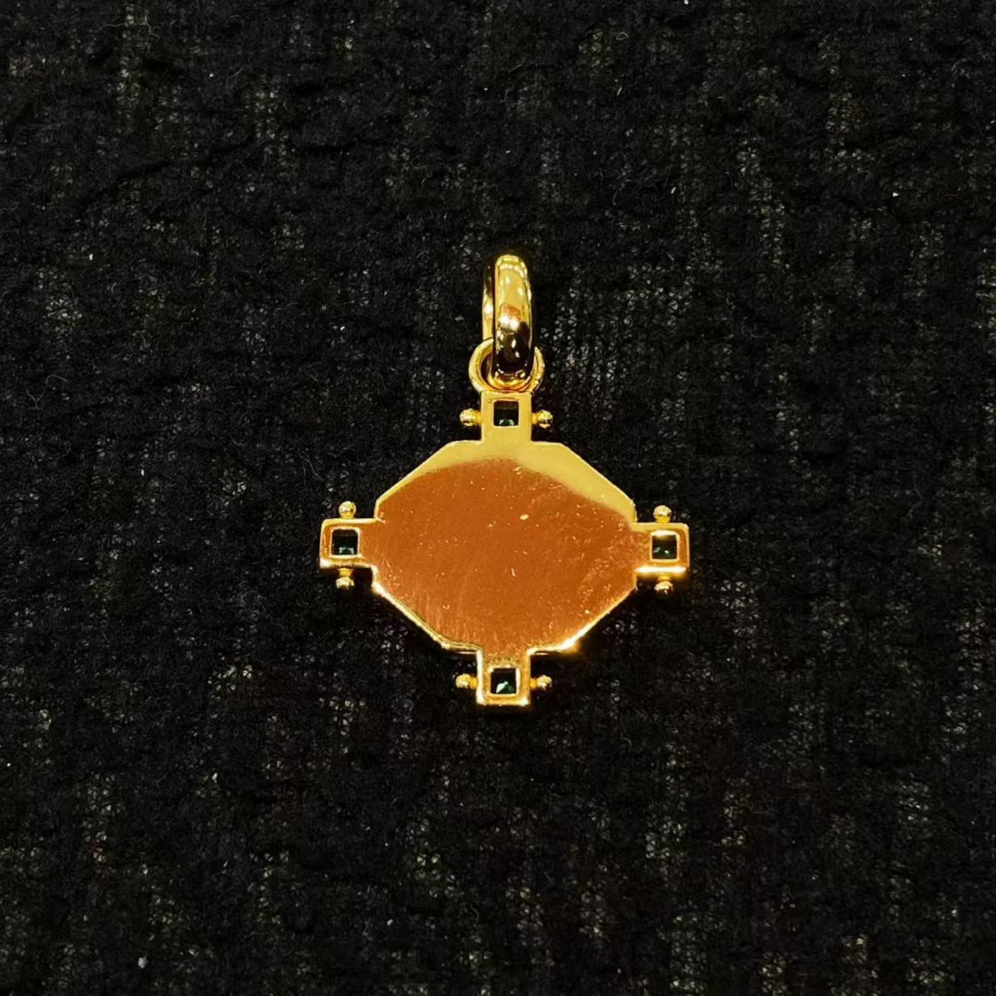 Tibetan Conch (Shankha) Sterling Silver Pendant Necklace