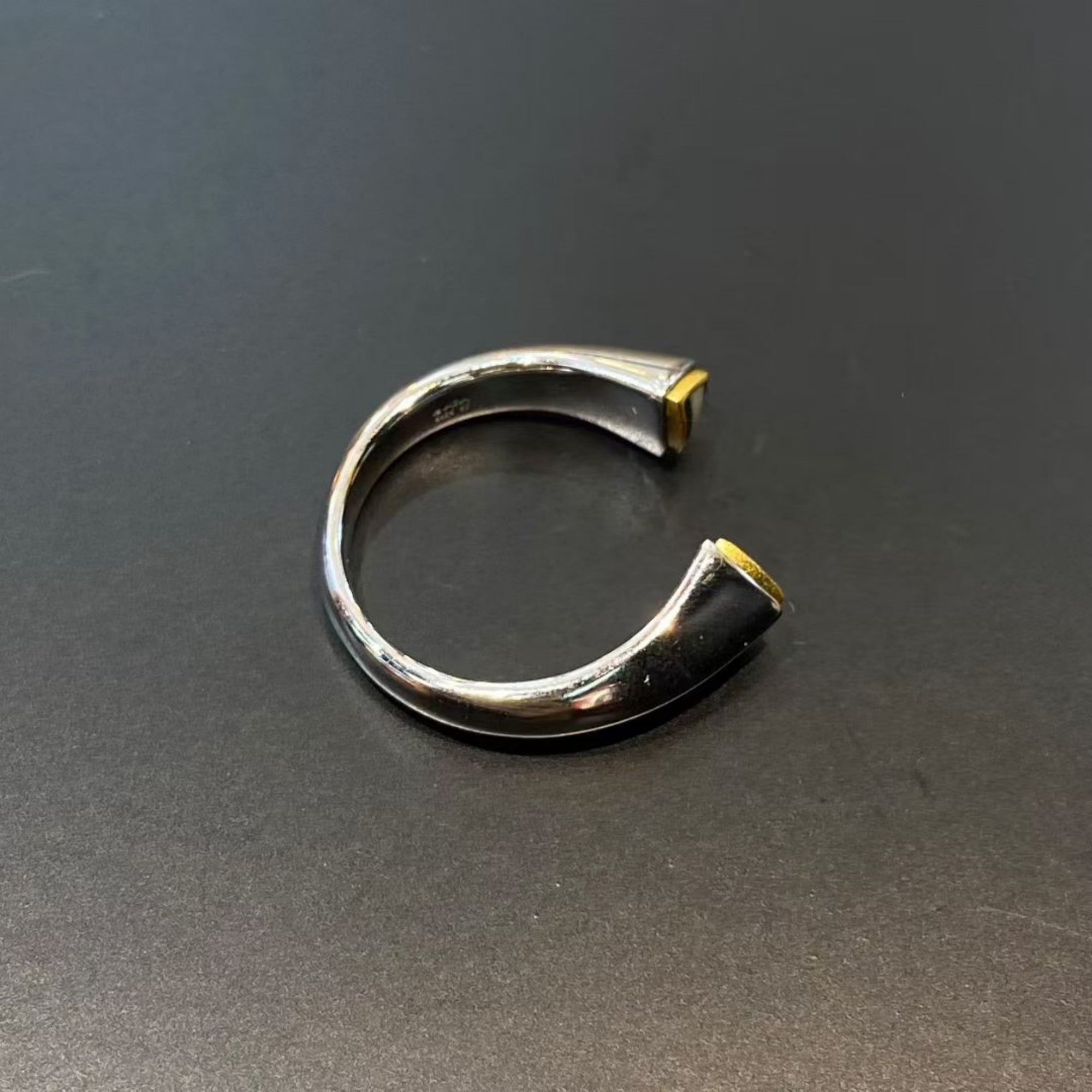 Tibetan Dzi Bead Sterling Silver Women’s Ring