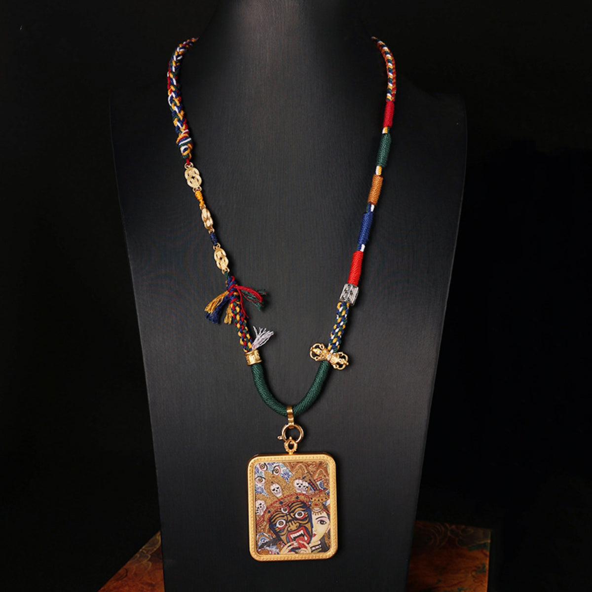 Tibetan Five-Color Cotton Cord Thangka Pendant Replacement Chain