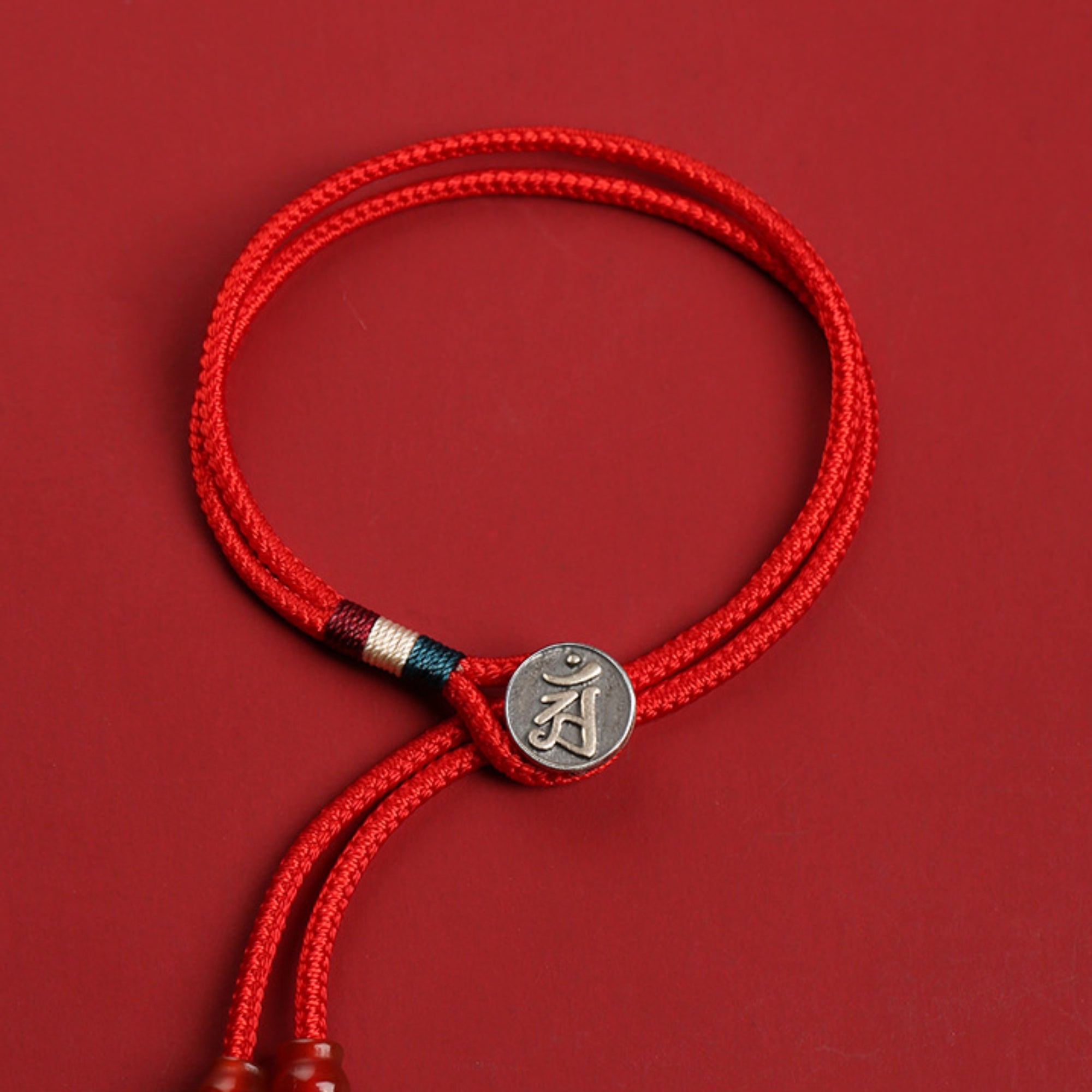 Tibetan Sterling Silver 12 Zodiac Protection Bracelet