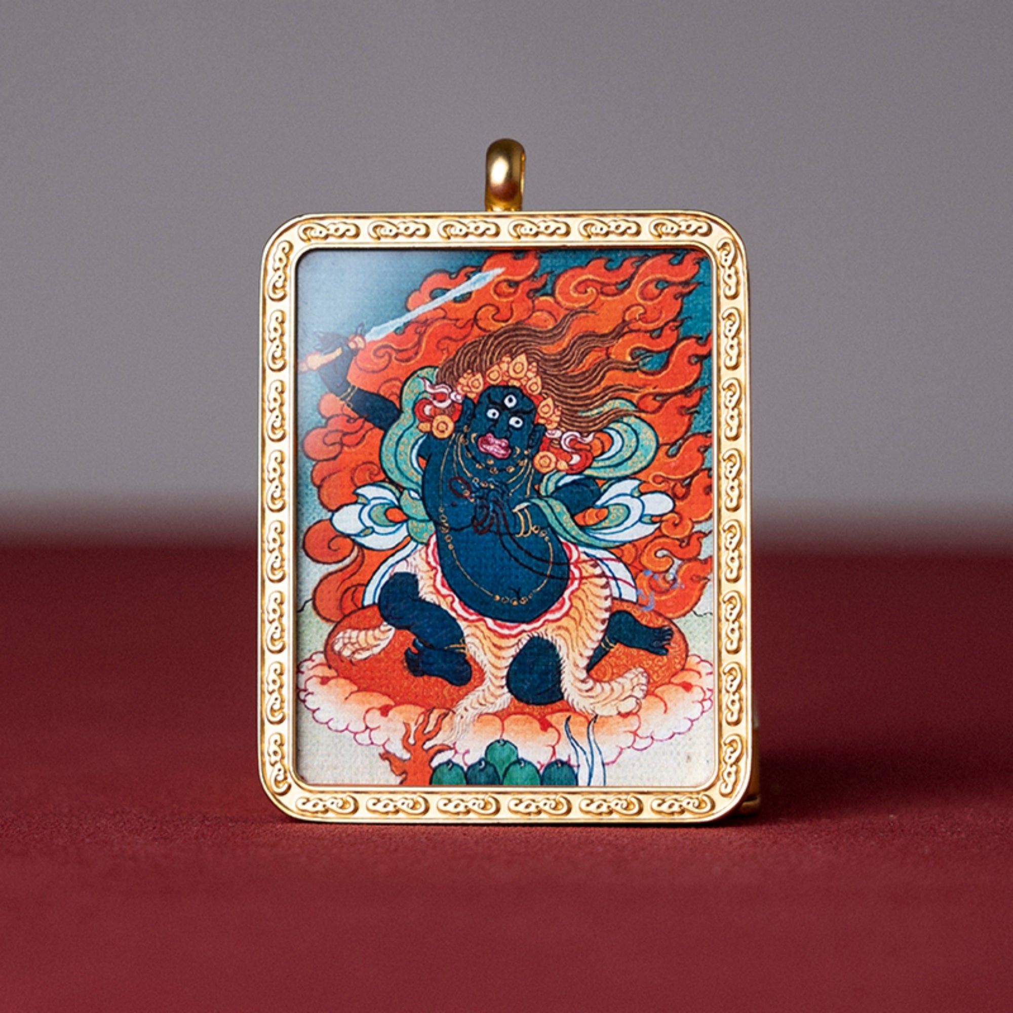 Tibetan Thangka Buddha Pendant Necklace Amitabha Buddha