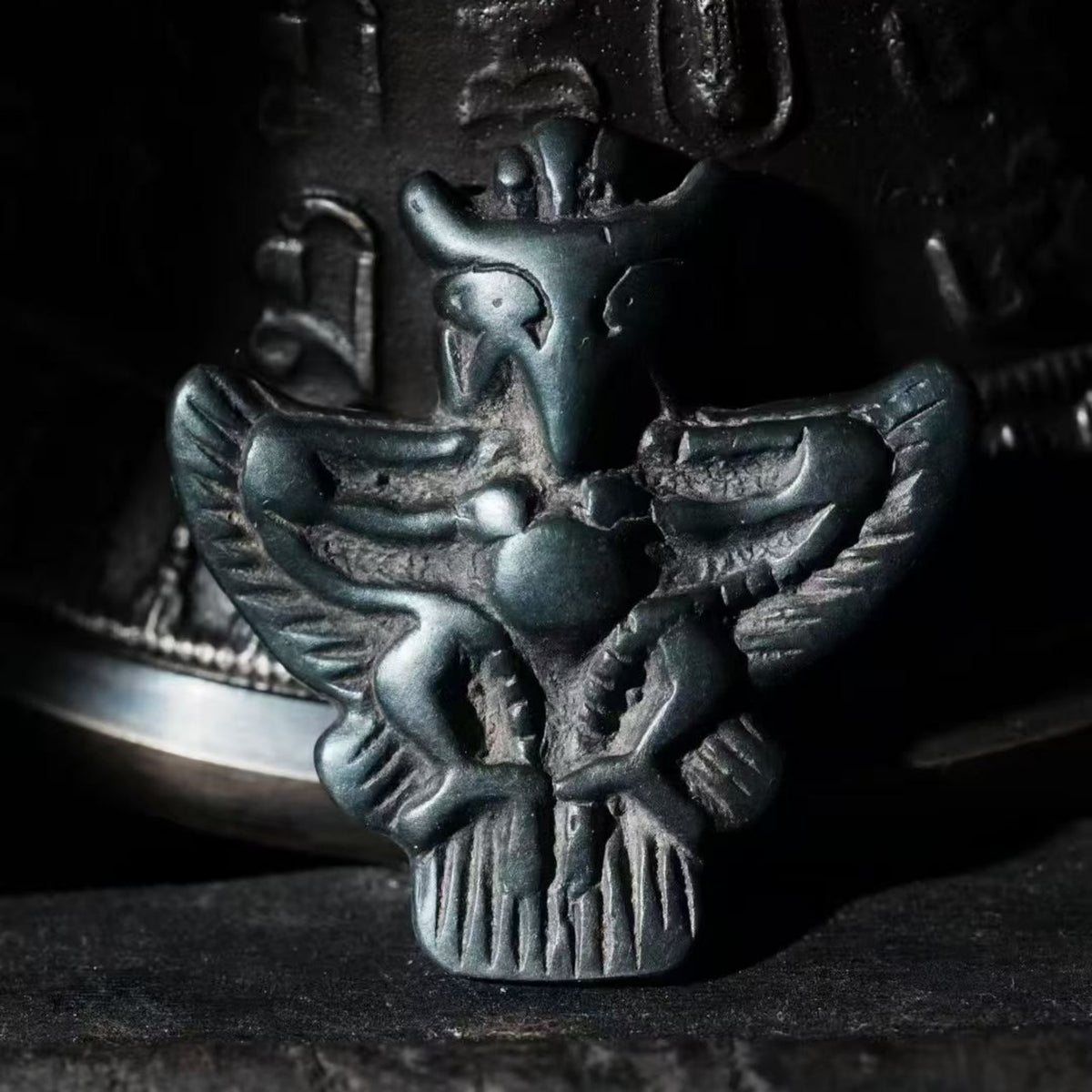 Tibetan Thokcha Garuda Amulet Pendant