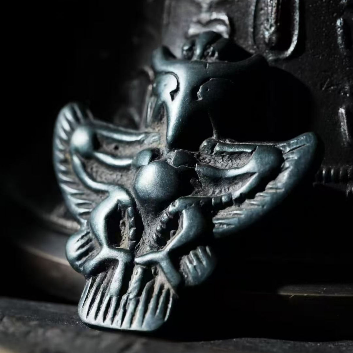 Tibetan Thokcha Garuda Amulet Pendant