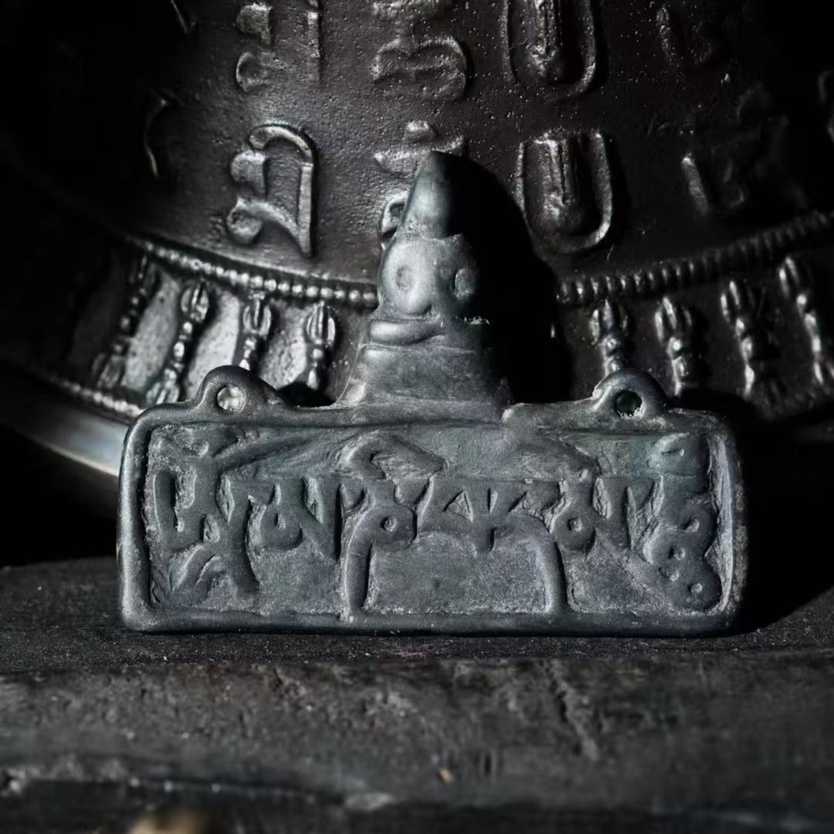 Tibetan Thokcha Six-Syllable Mantra Stupa Amulet