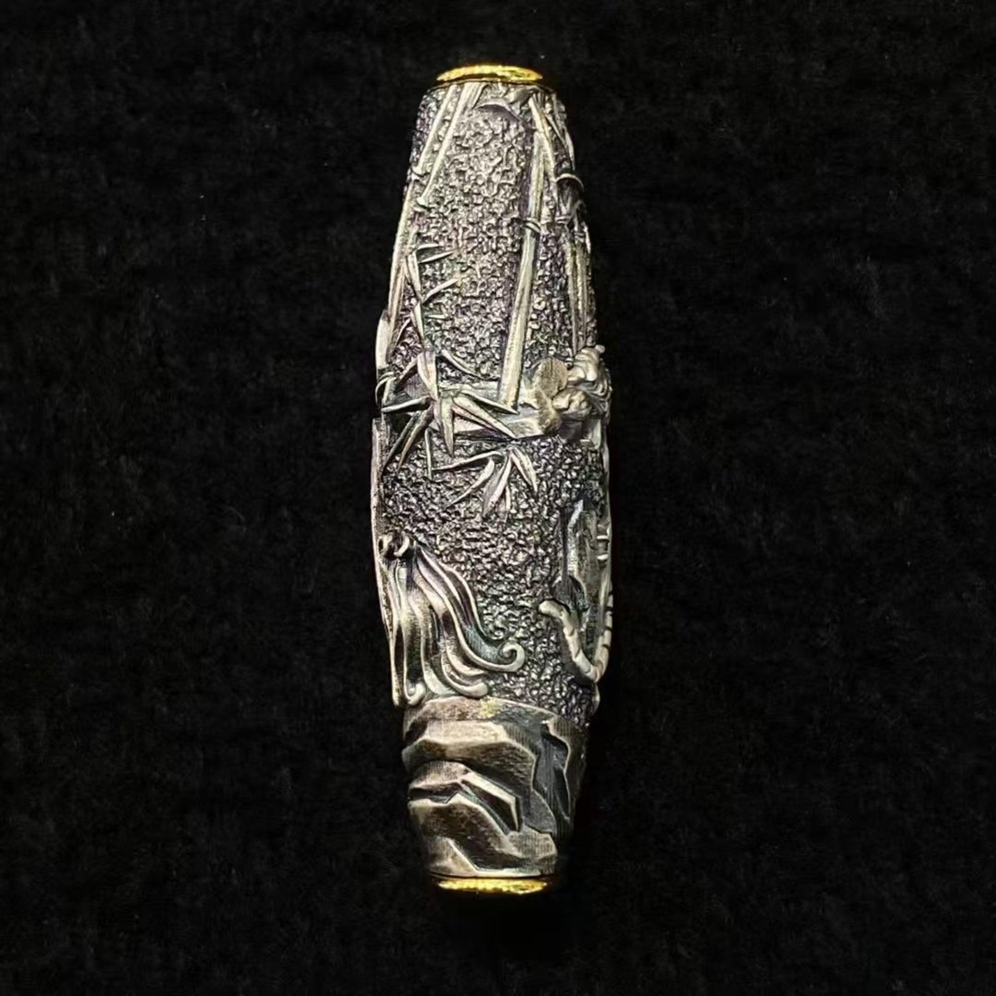 Tibetan Tiger Silver Amulet Necklace