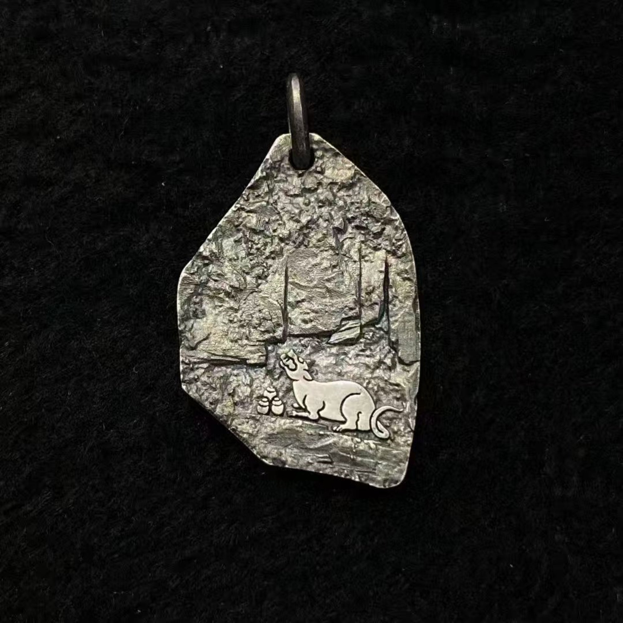 Tibetan Wealth Deity Pendant Necklace