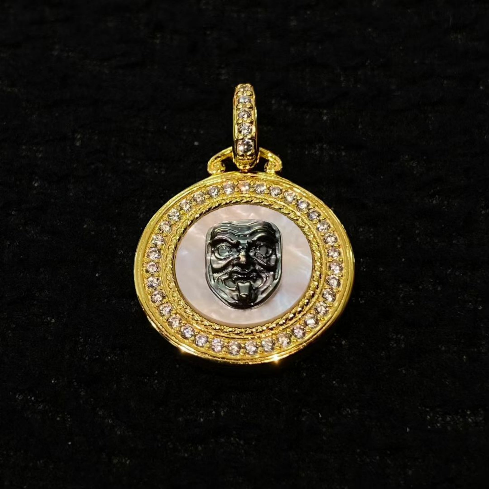 Tibetan Zakiram Sterling Silver Pendant Necklace