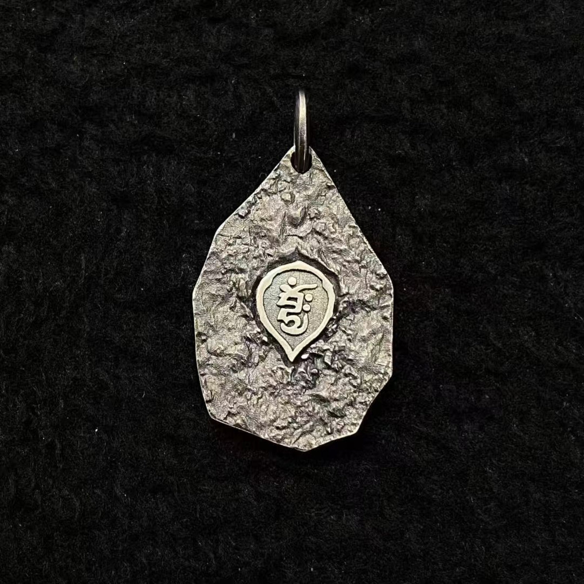 Tibetan Zakiram (Wealth Goddess) Sterling Silver Talisman Pendant Necklace