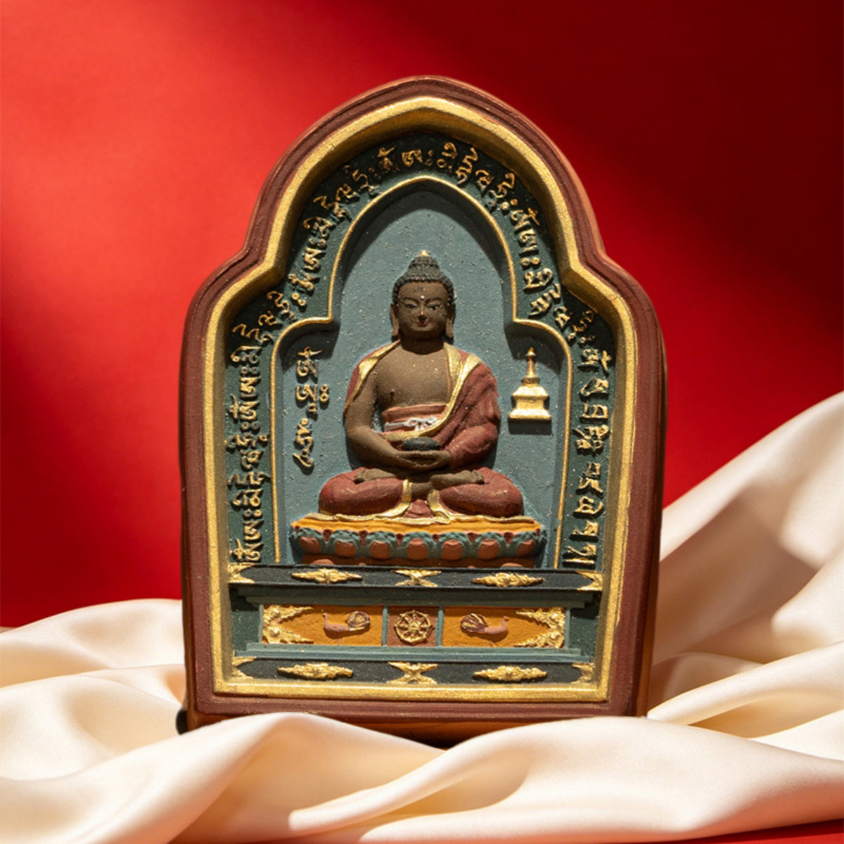 Traditional Hand-Painted Amitabha Buddha Tsa Tsa