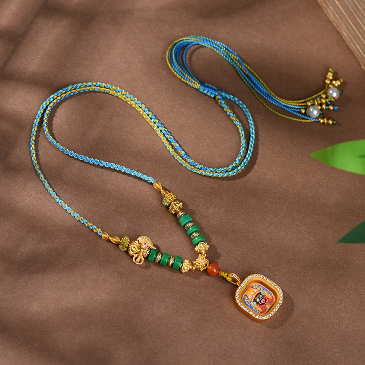 Zakiram Thangka Amulet Necklace