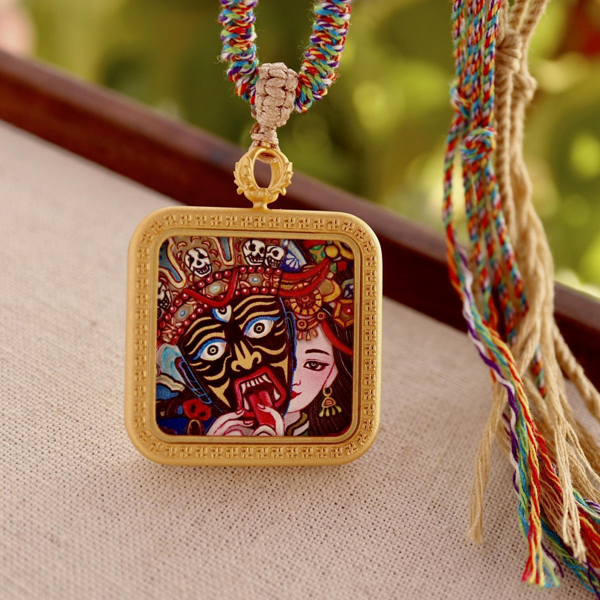 Zakiram Thangka Amulet Necklace