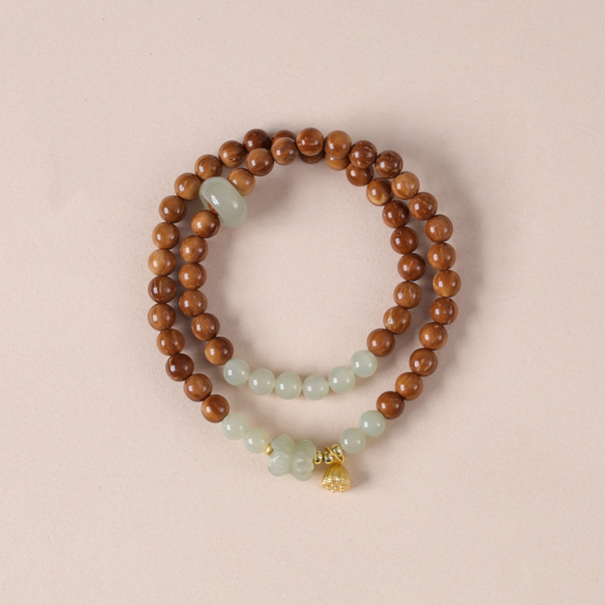 Zen Harmony Hetian Jade & Bodhi Mala Bracelet